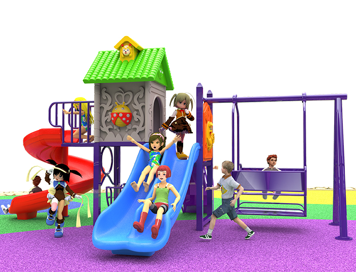 Children often play amusement facilities for physical and mental health